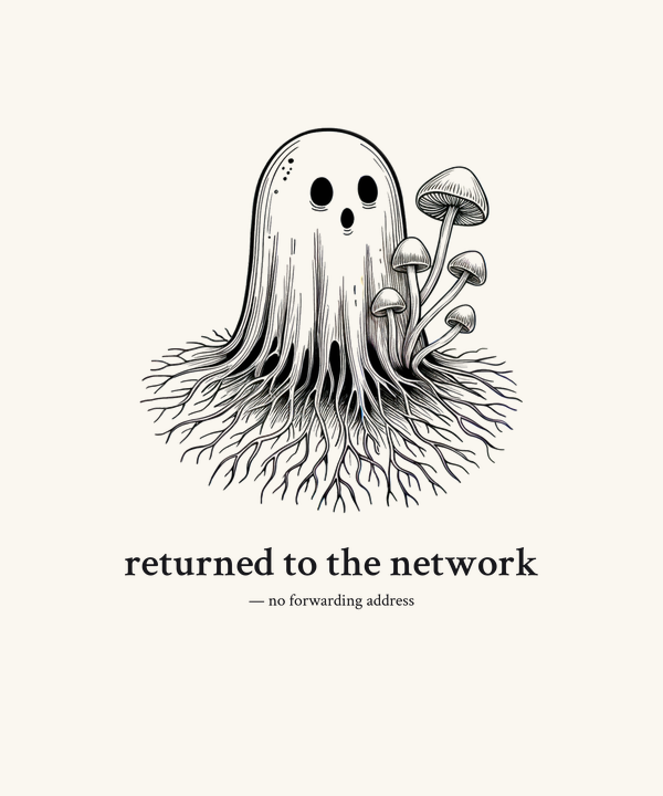 Mushroom Ghost Mycelium Network Shirt