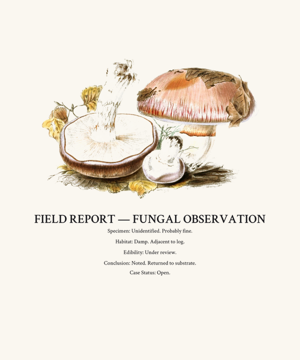 Fungal Field Report Mycology Shirt