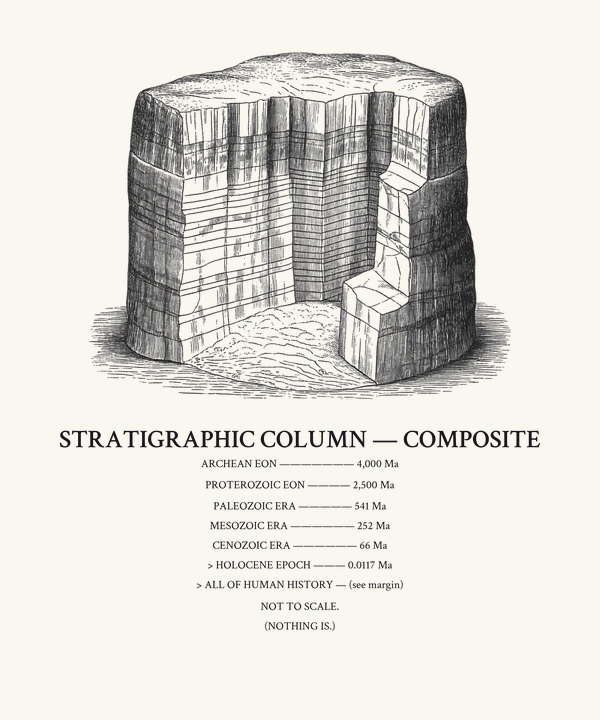 Stratigraphic Column Deep Time Geology Shirt